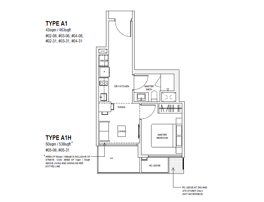 Floor Plans and Layout for The Verandah Residences Oxley