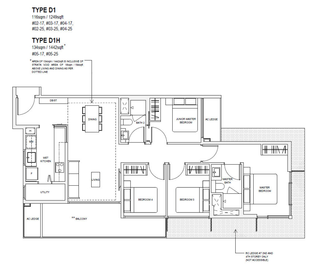 Floor Plans and Layout for The Verandah Residences Oxley